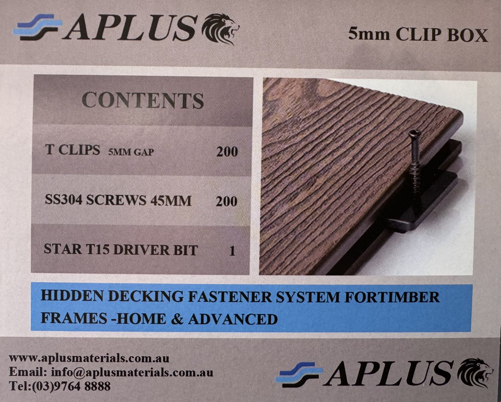 Decking Clip Box